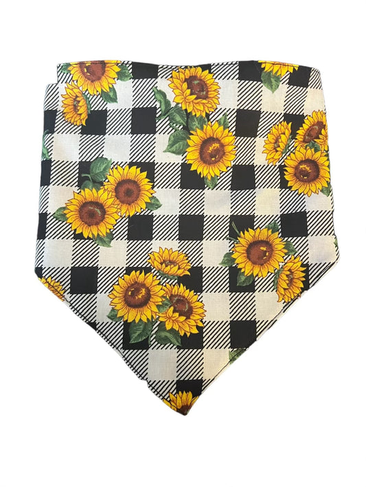 Tied Together Sunflowers Bandanchie