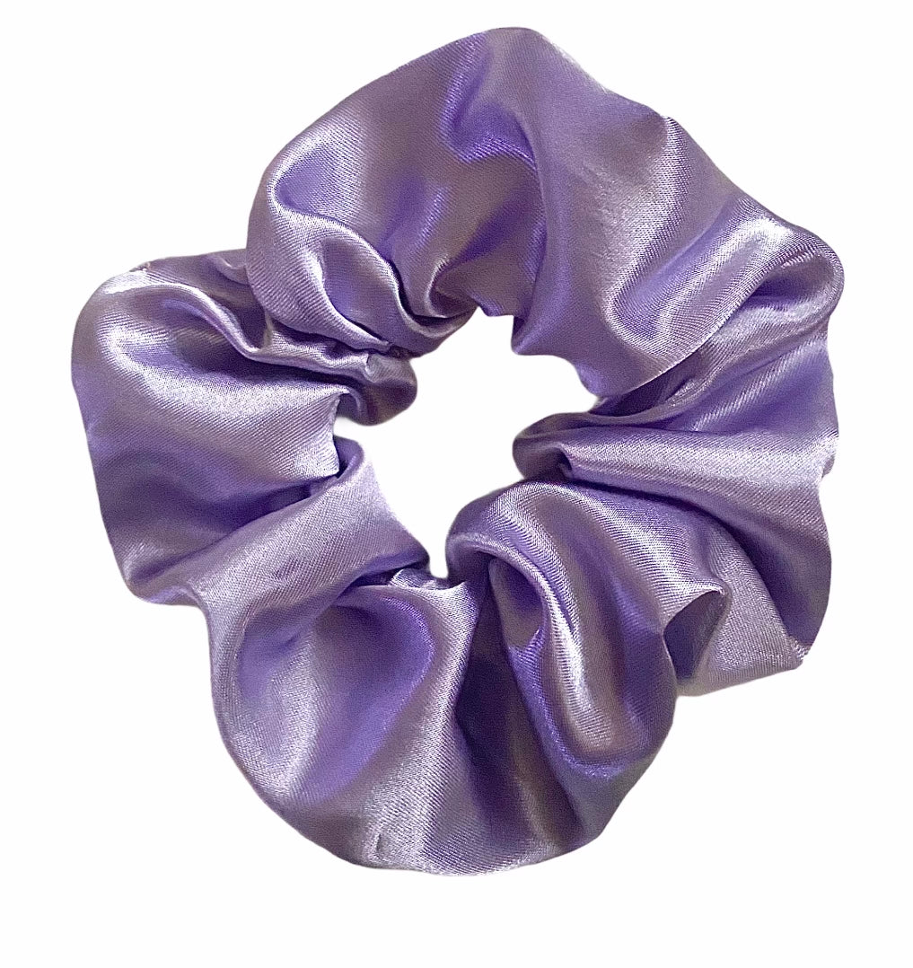 Tied Together Satin Lavender scrunchie