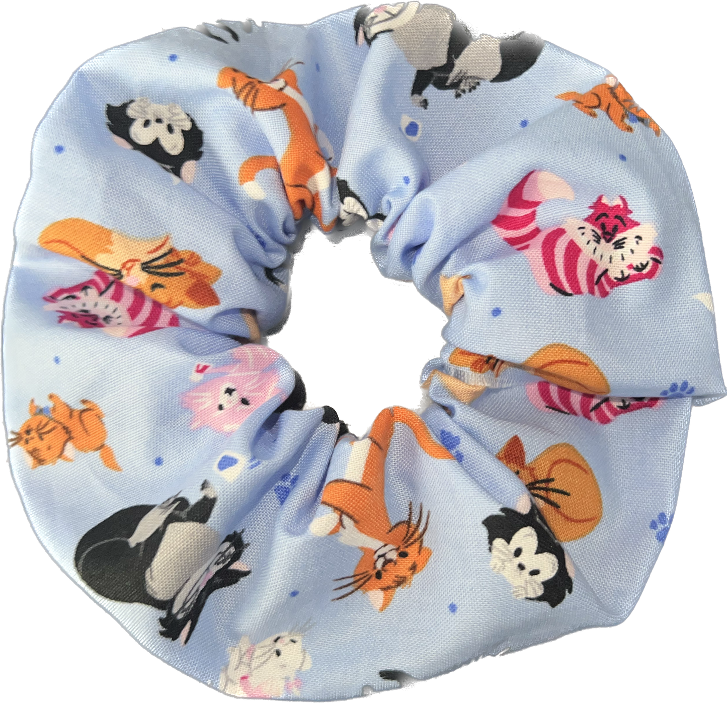 Tied Together Disney Cats scrunchie