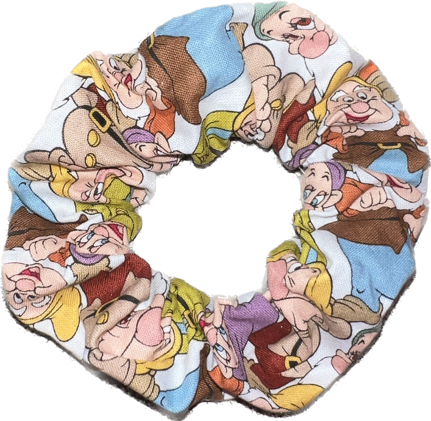 Tied Together Seven Dwarves inspired scrunchie