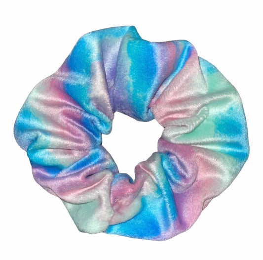 Tied Together Cotton Candy Tye Dye scrunchie