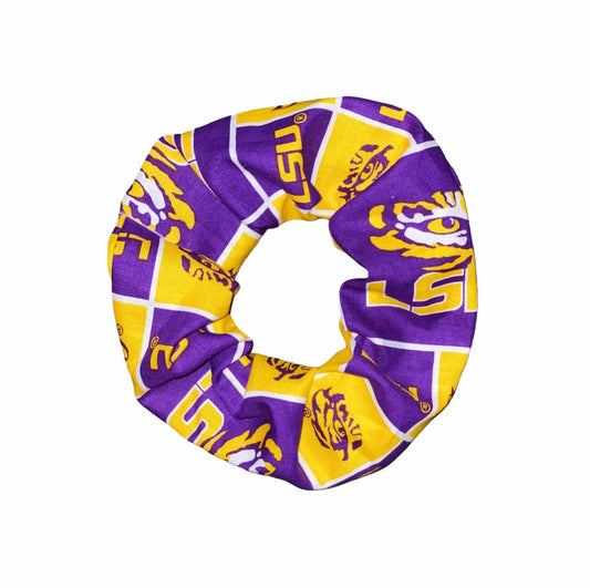 Tied Together LSU Tigers scrunchie