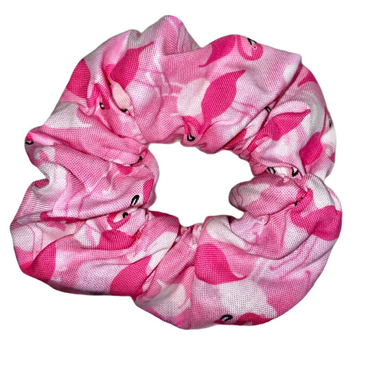 Tied Together Flamingo scrunchie