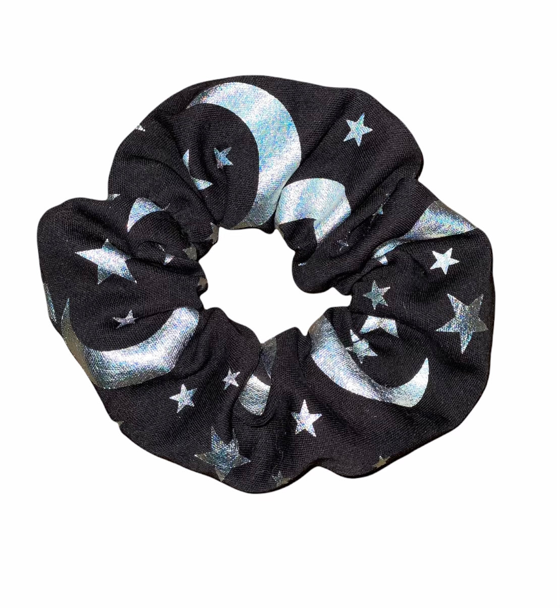 Tied Together Moon and Stars scrunchie