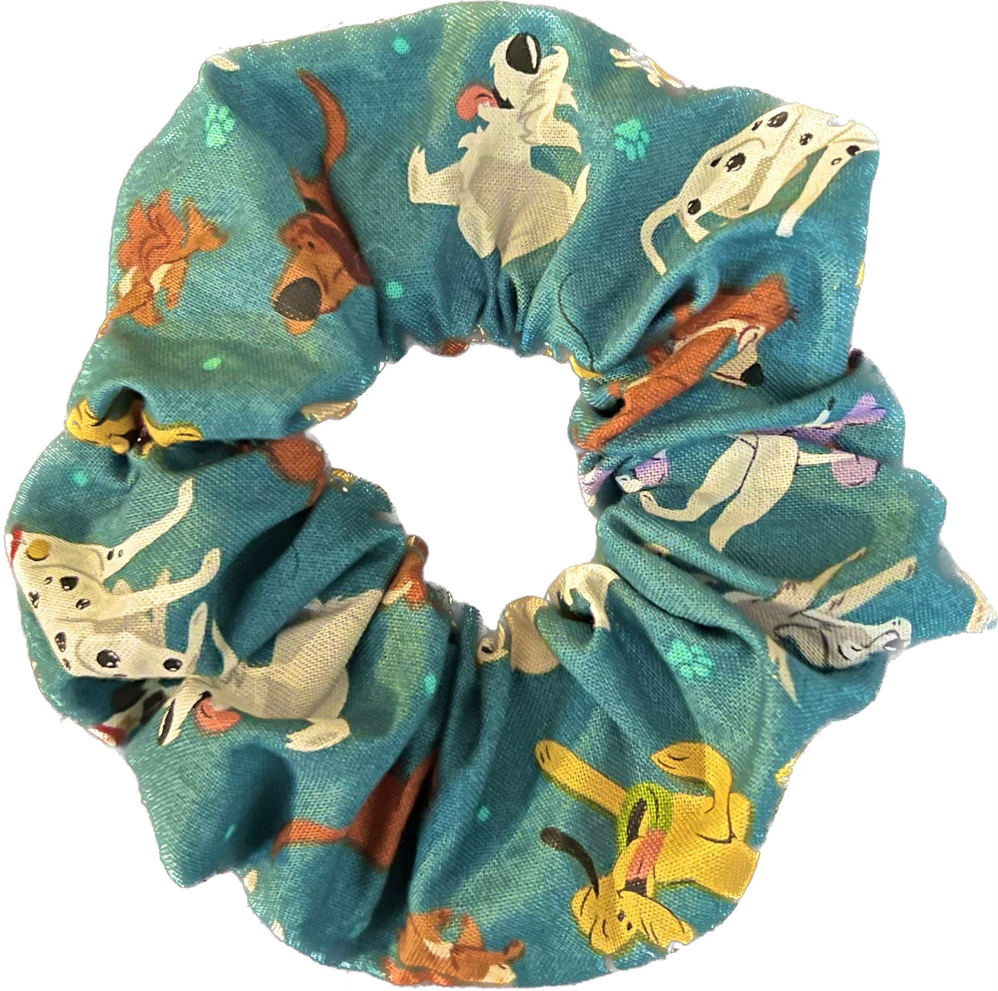 Tied Together Disney Dogs scrunchie