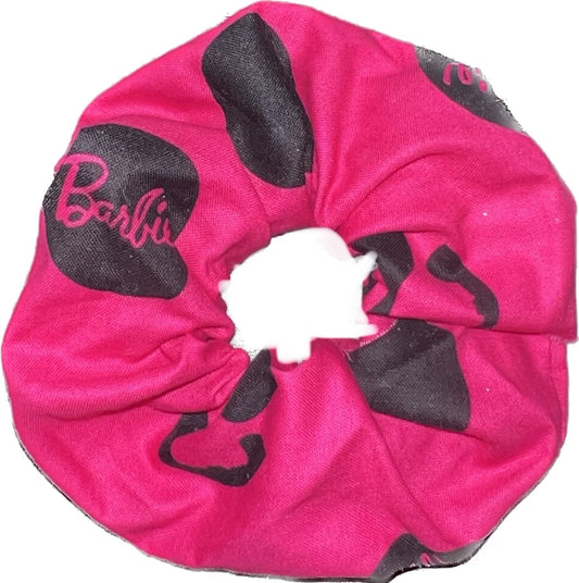Tied Together Hot Pink Barbie scrunchie
