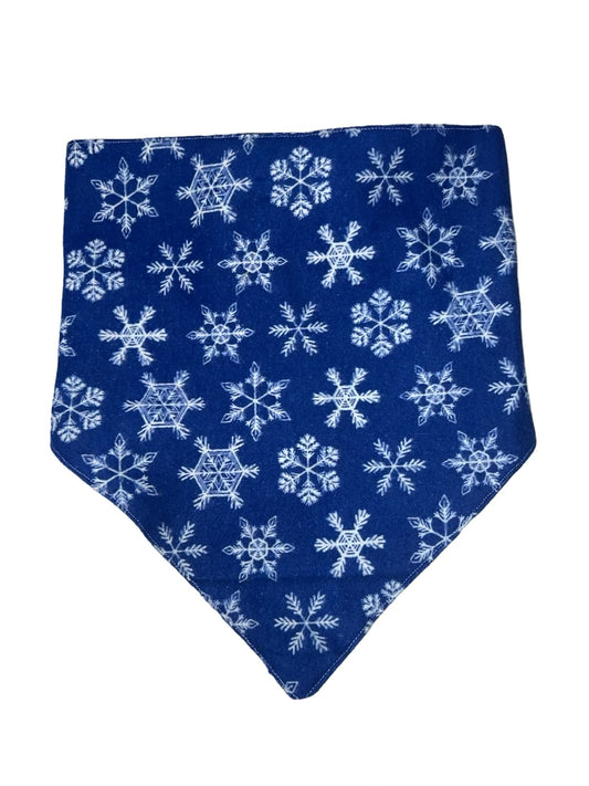 Tied Together Blue Snowflake Bandanchie