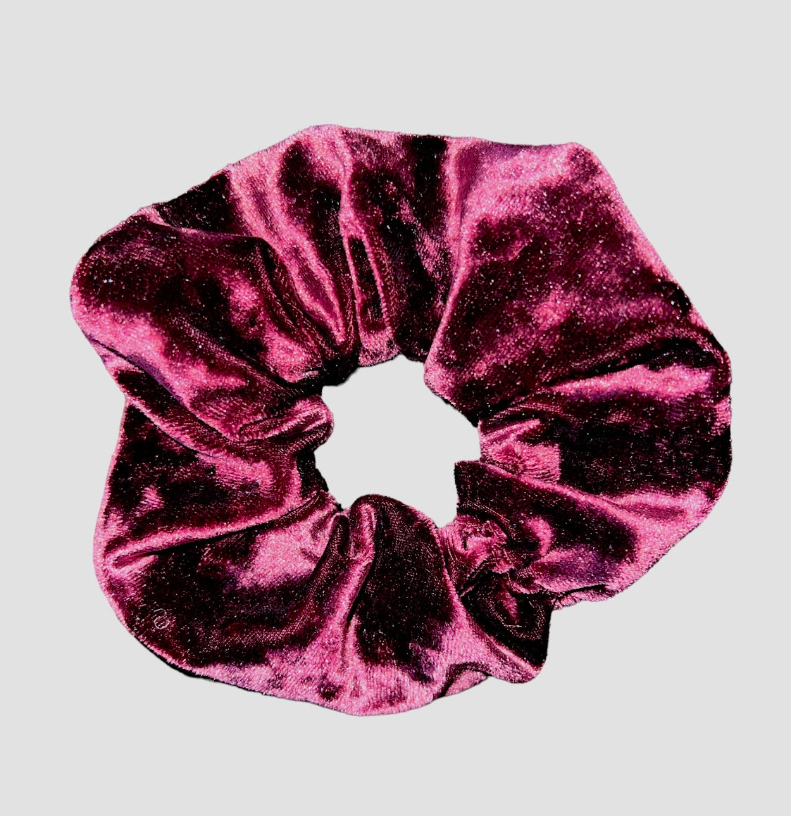 Tied Together Velvet Crimson scrunchie