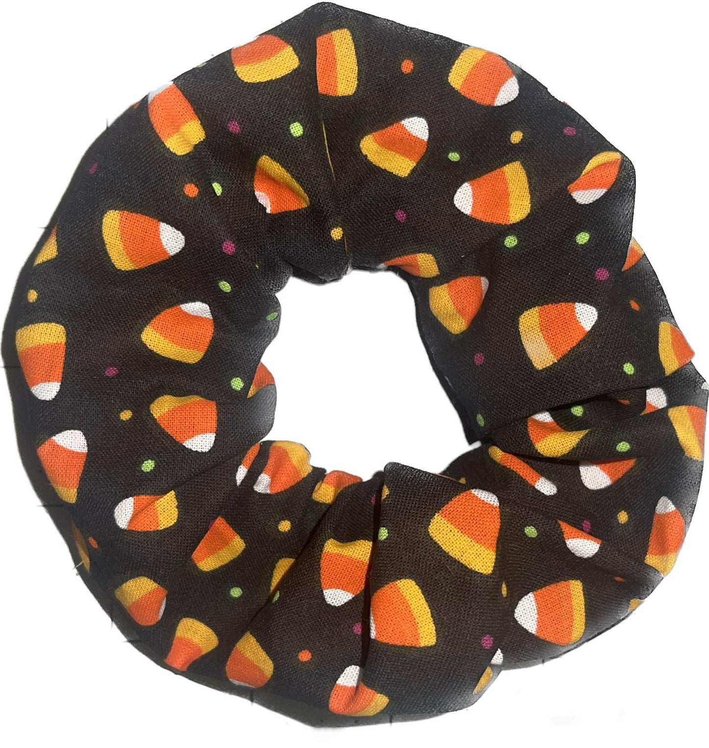 Tied Together Candy Corn Galore scrunchie