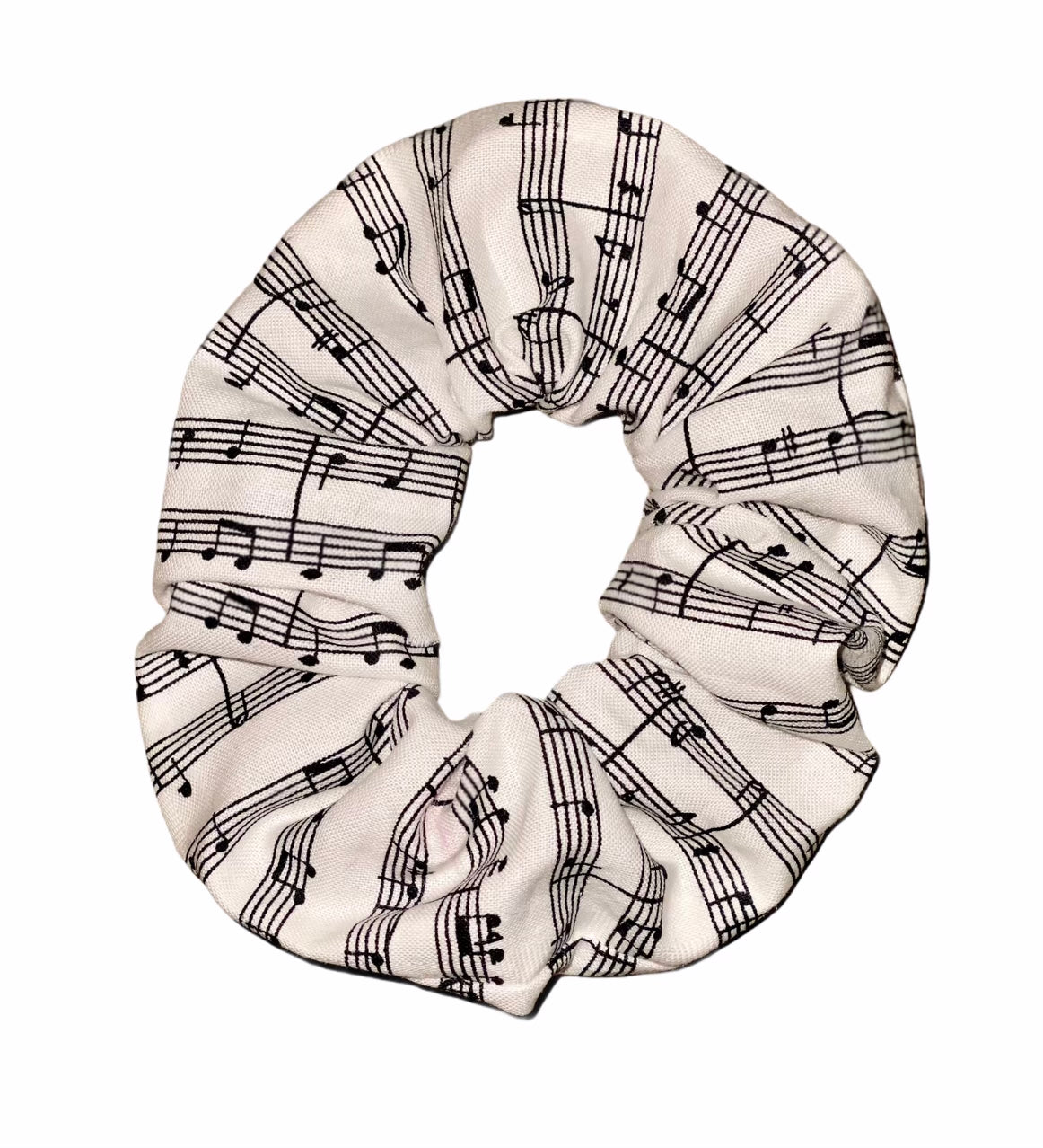 Tied Together Musical Notes scrunchie