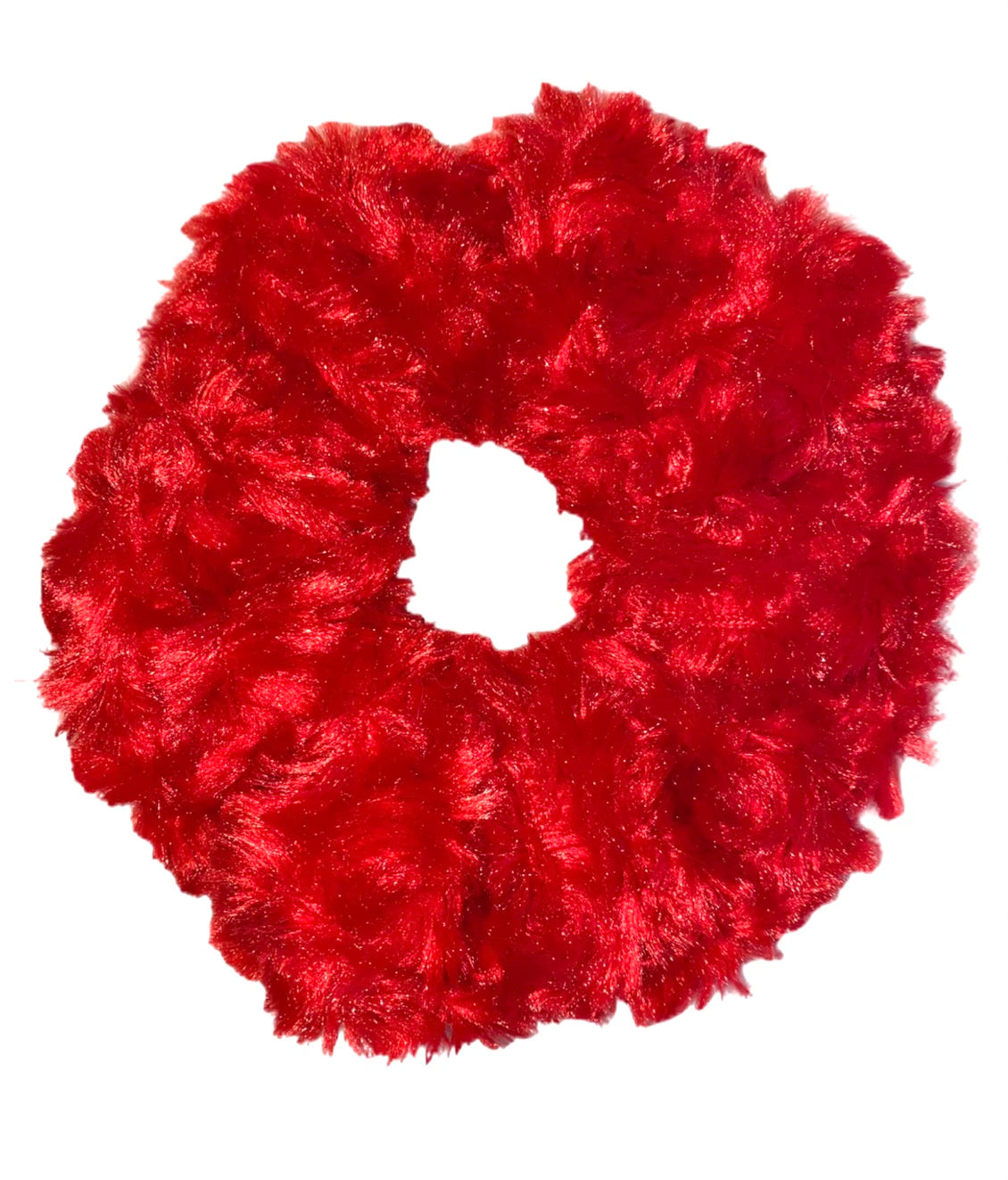 Tied Together Plush Red scrunchie