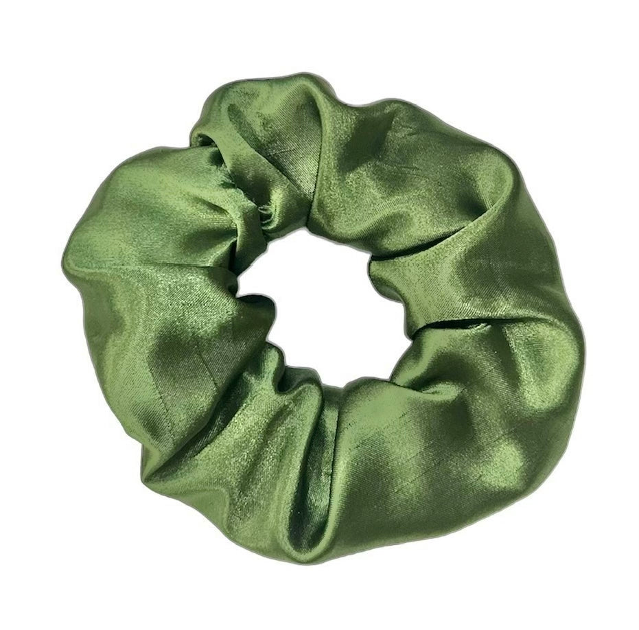 Tied Together Olive Green scrunchie