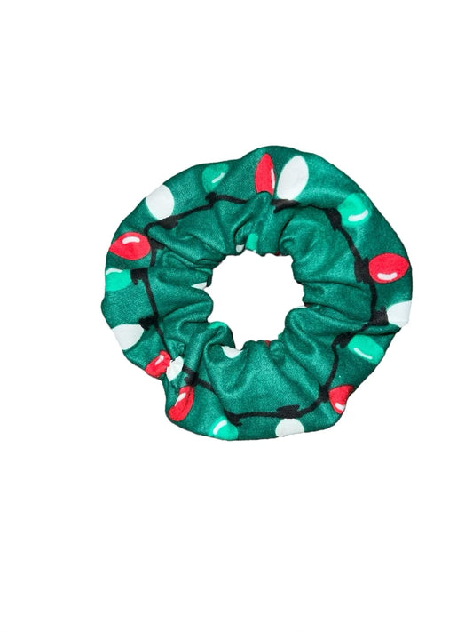 Tied Together Christmas Lights scrunchie (Glow-in-the-dark)
