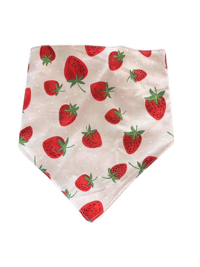 Tied Together Strawberries Bandanchie Bandana