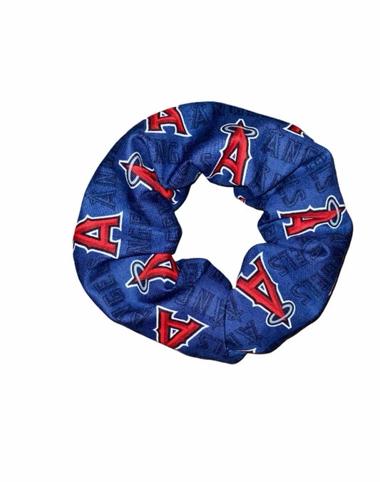 Tied Together Anaheim Angels scrunchie