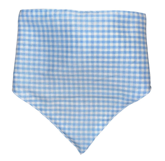 Tied Together Country Blue White Check Bandanchie