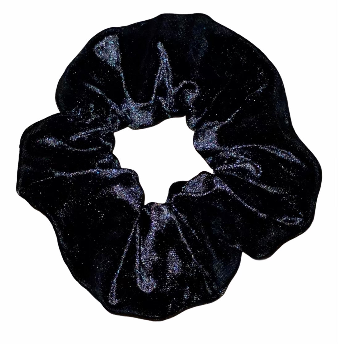Tied Together Velvet Black scrunchie