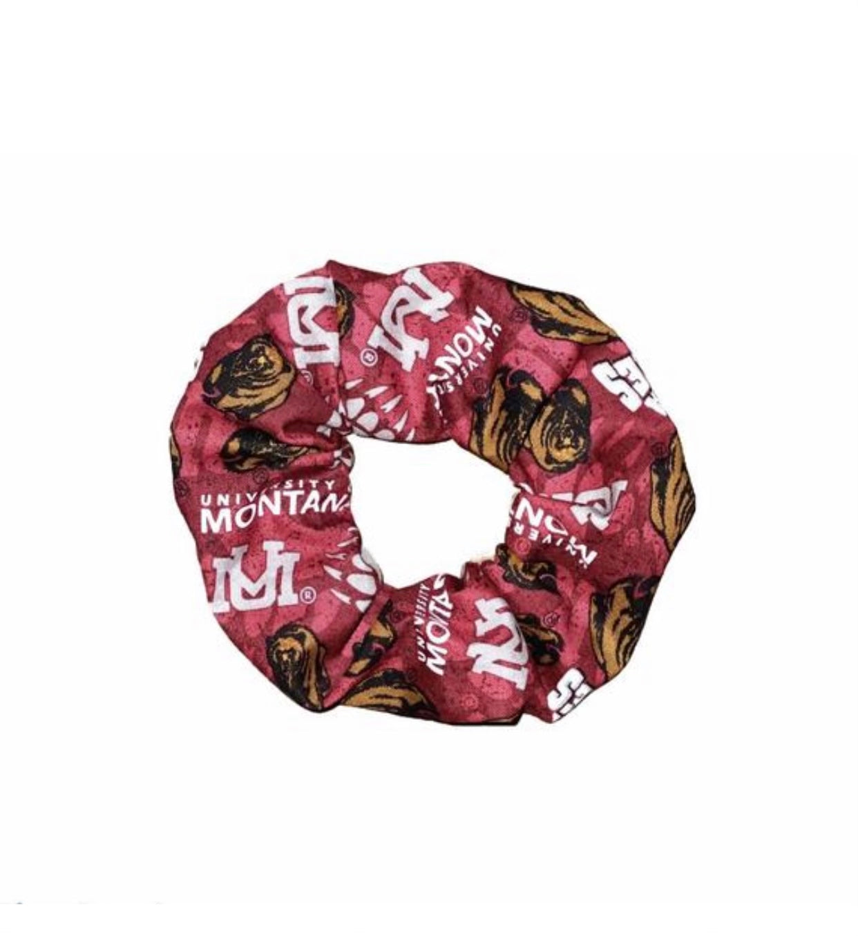 Tied Together University of Montana Grizzlies scrunchie