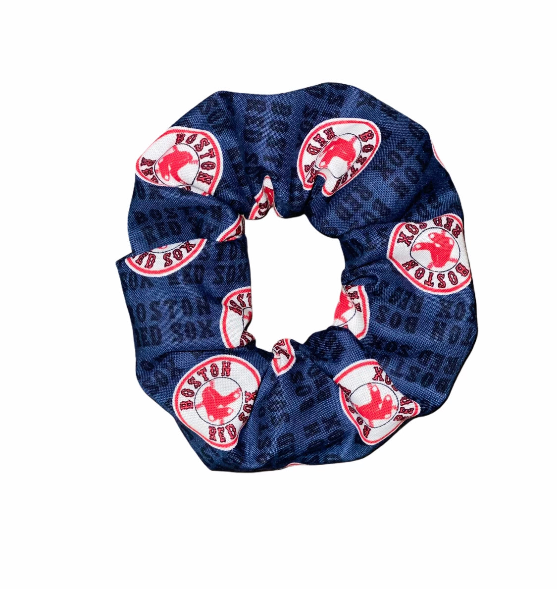 Tied Together Boston Red Sox scrunchie