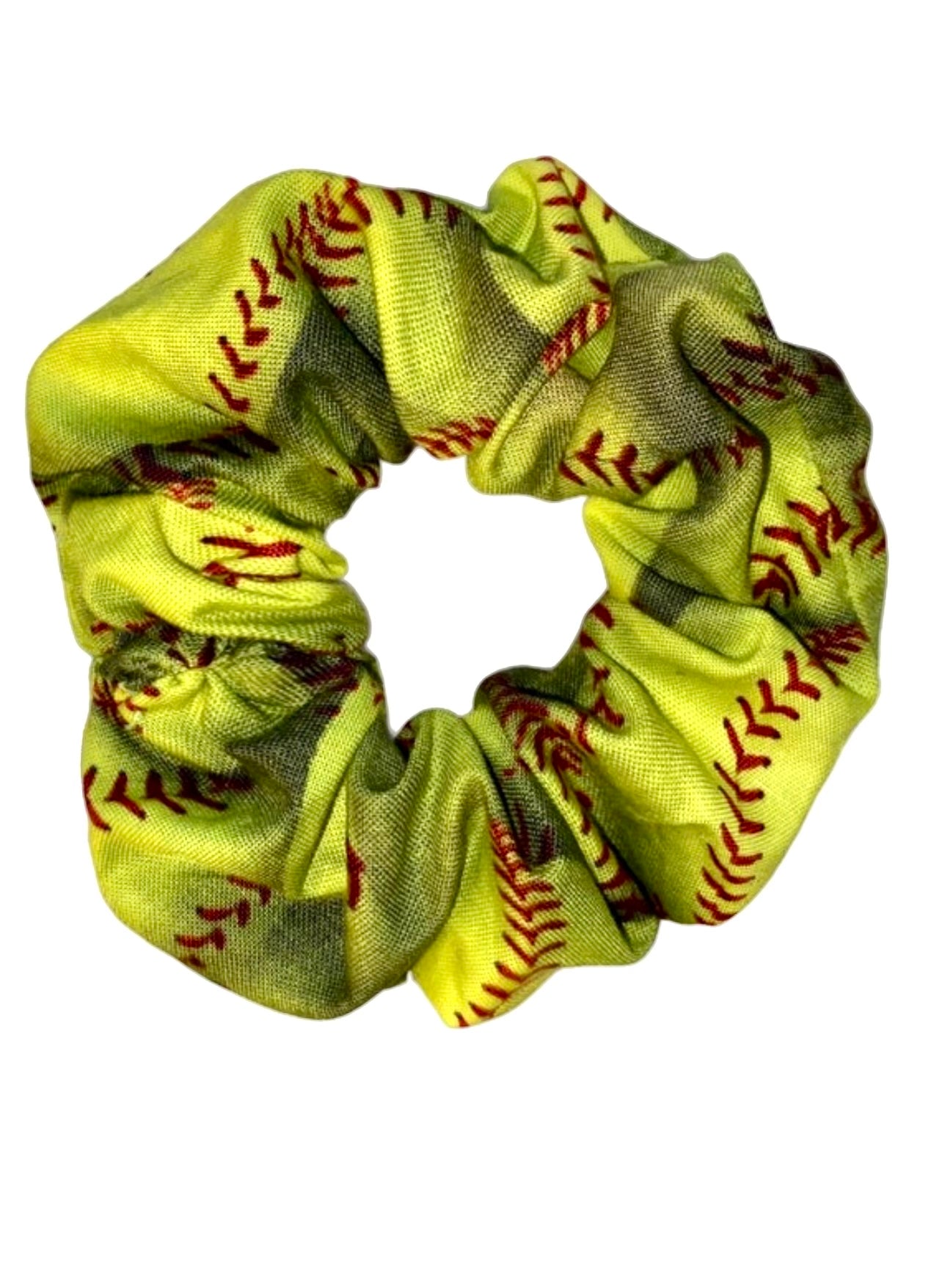 Tied Together Softball scrunchie