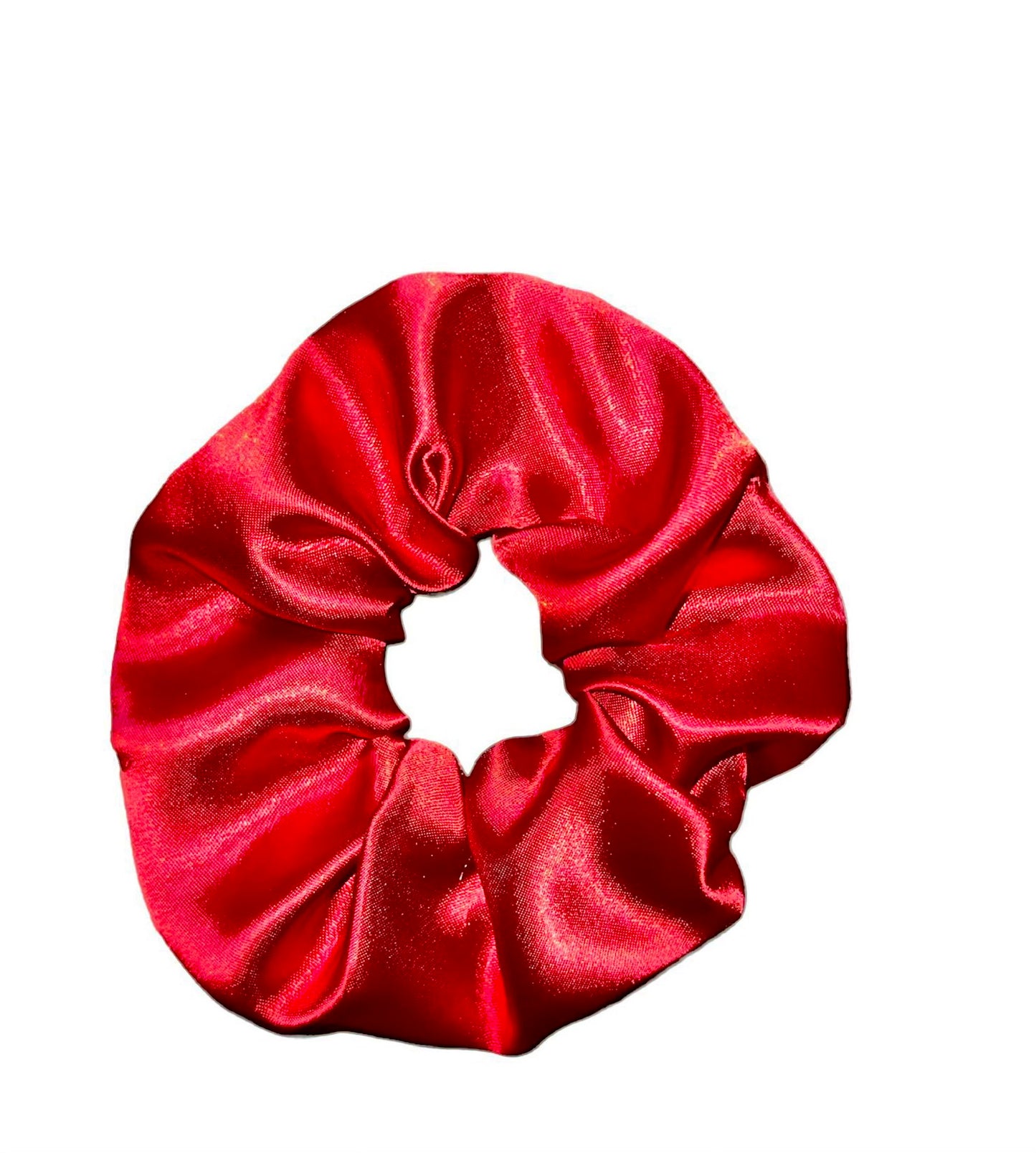 Tied Together Red Satin scrunchie