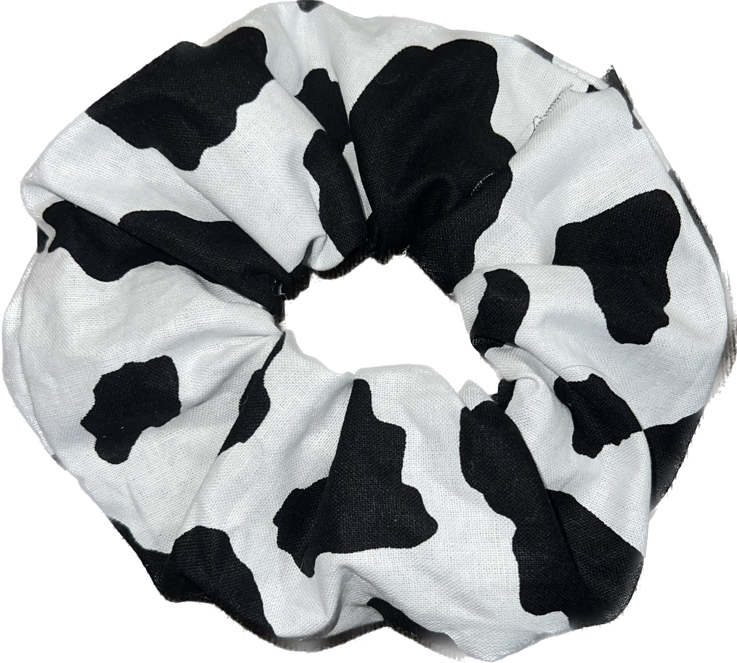 Tied Together Cotton Cow Print scrunchie