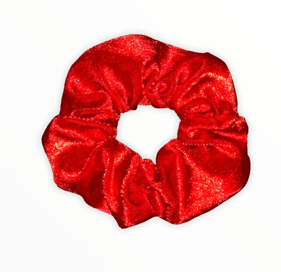 Tied Together Velvet Red scrunchie