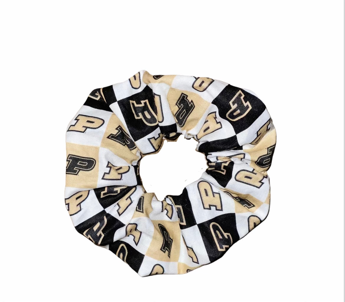 Tied Together Purdue Boilermakers scrunchie