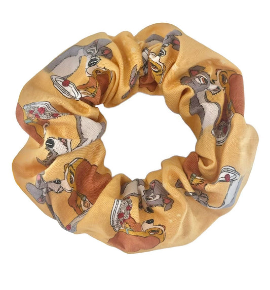 Tied Together Lady and the Tramp inspired scrunchie