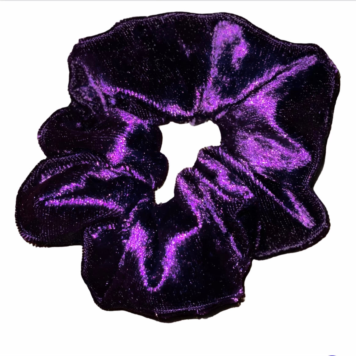 Tied Together Velvet Purple scrunchie