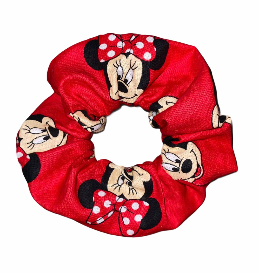 Tied Together Minnie Mouse Red scrunchie