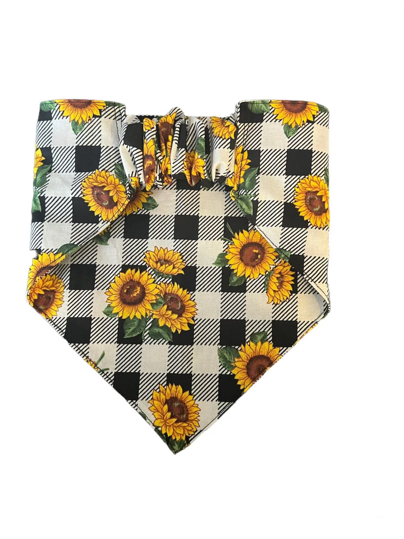 Tied Together Sunflowers Bandanchie