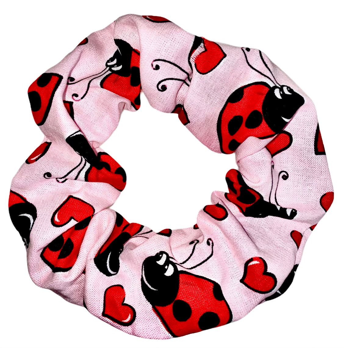 Tied Together Ladybug Love scrunchie