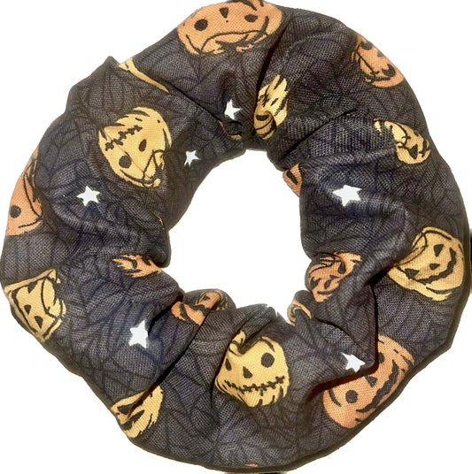 Tied Together Pumpkin Patch (Glow-in-the-Dark) scrunchie
