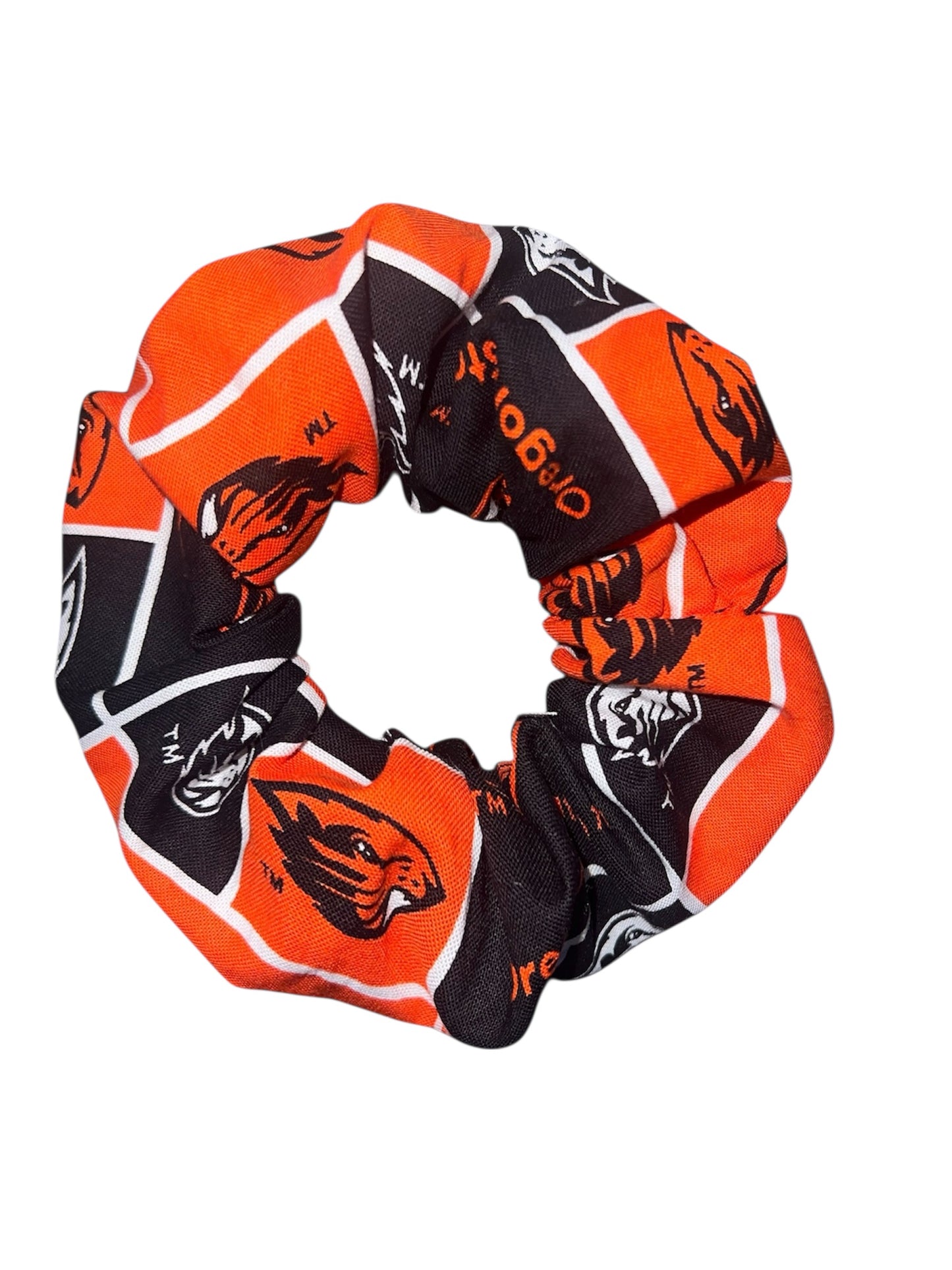 Tied Together OSU scrunchie