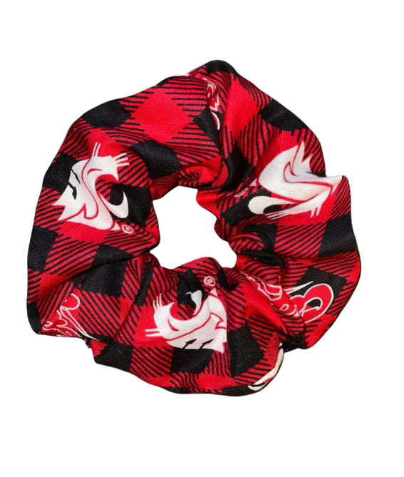 Tied Together WSU Plaid Scrunchie